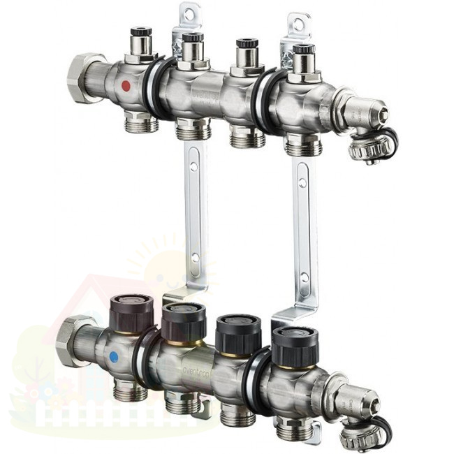 Купить Коллектор OVENTROP MULTIDIS SF 1" 3ХG 3/4 1404553 три контура — фото товара в каталоге