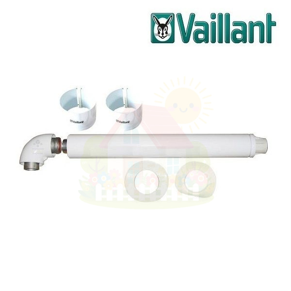 Инженерная сантехника Комплект коаксиального дымохода Vaillant DN Ø60/100 - 1 м арт. 0020188791 — детальное фото