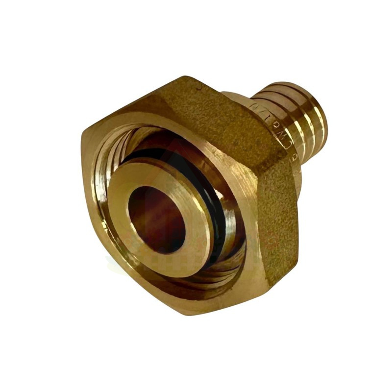 Инженерная сантехника Переходник с НГ гайкой ROMMER 16х3/4" мм, под евроконус, для сшитого полиэтилена — детальное фото
