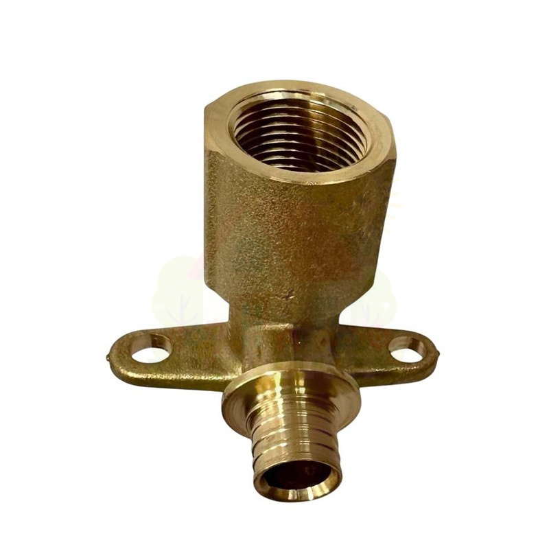 Инженерная сантехника Угол с креплением удлиненный ROMMER 20х1/2" мм, для сшитого полиэтилена — детальное фото