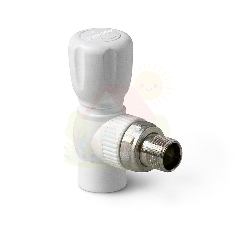 Инженерная сантехника Шаровой кран полипропиленовый Pro Aqua Ultra ДУ 25х3/4" мм для радиатора прямой — детальное фото