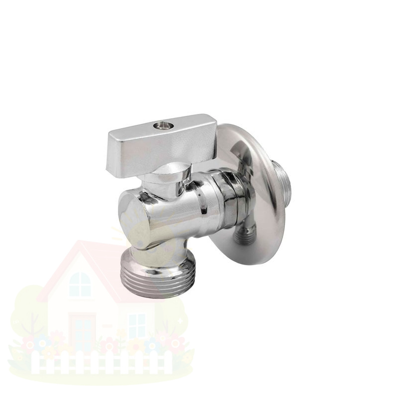 Купить Кран шаровой ELSEN угловой 3/4"x1/2" НН ручка-бабочка — фото товара в каталоге