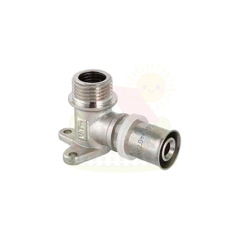Инженерная сантехника Пресс водорозетка 16 x 1/2" с креплением Valtec (арт.VTM.255.N.001604) — детальное фото