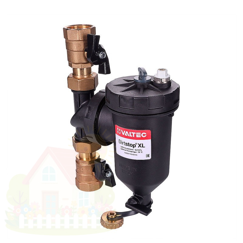 Купить Фильтр-дешламатор Valtec с пластиковым корпусом XL 1 1/4" арт.VT.382.B.07 — фото товара в каталоге