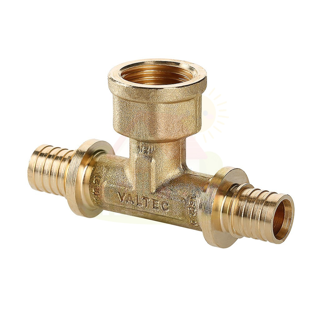 Инженерная сантехника Тройник Valtec с ВР резьбой 20х1/2"х20 мм (арт.VTm.432.BG.200420) — детальное фото
