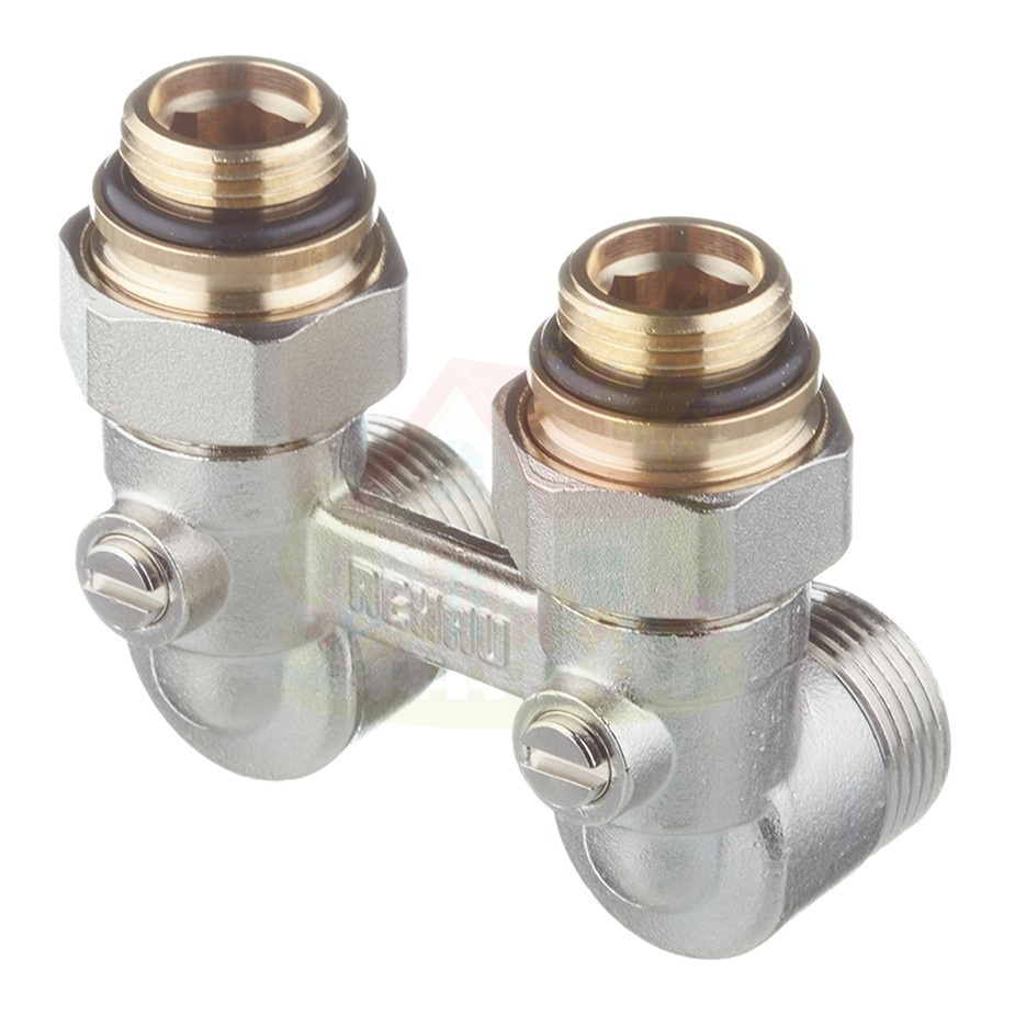 Инженерная сантехника Узел нижнего подключения Rehau 1/2"x3/4" угловой арт. 12407373001 — детальное фото
