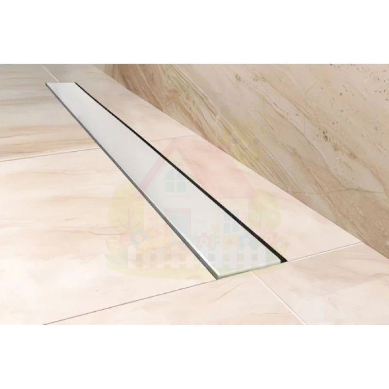 Инженерная сантехника Трап для душа Bettoserb нержавеющий Frameless Matte White 650 двухсторонняя вставка — детальное фото