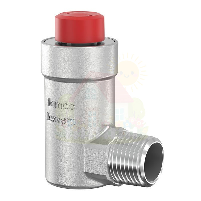 Инженерная сантехника Автоматический поплавковый воздухоотводчик Flamco Flexvent H 1/2 никелированный — детальное фото
