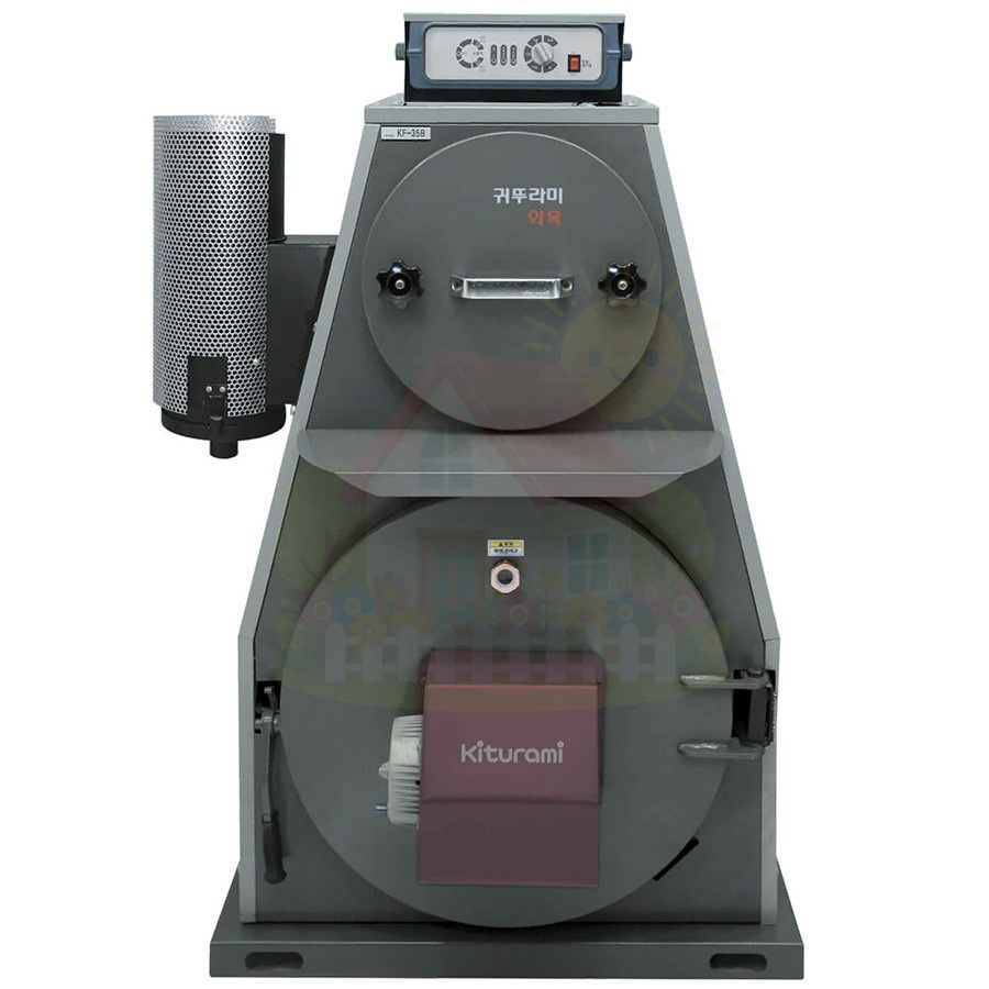 Инженерная сантехника Твердотопливный двухконтурный котел Kiturami KF 35A — детальное фото