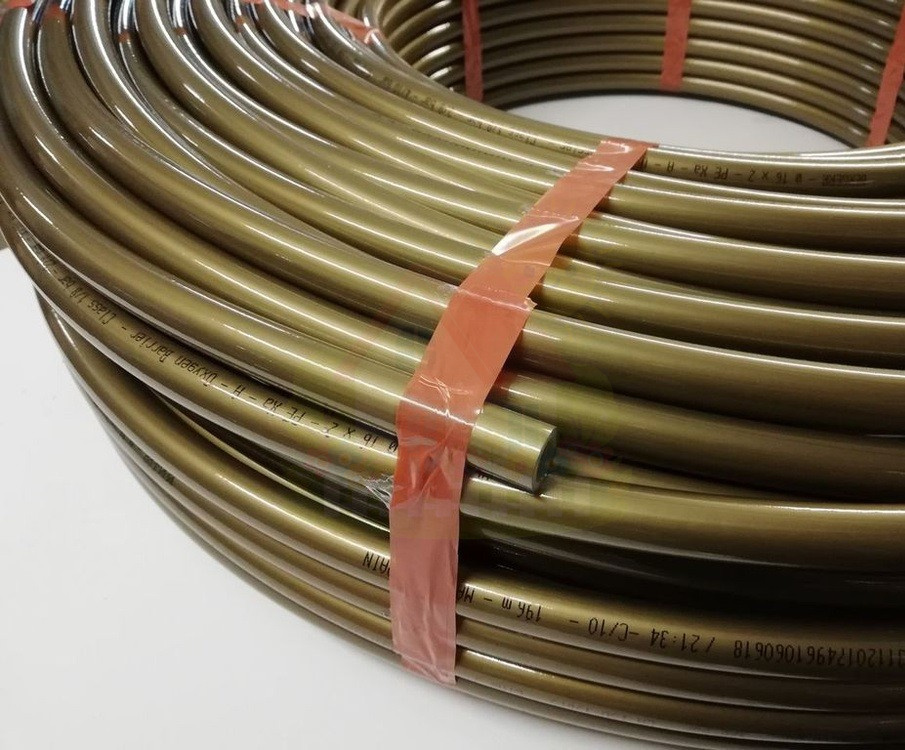 Инженерная сантехника Труба из сшитого полиэтилена BERGERR PEX-a d16*2.0 (gold) бухта 200m — детальное фото