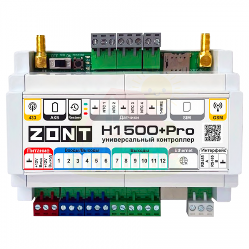 Инженерная сантехника Универсальный контроллер ZONT H1500+ PRO арт. ML00005968 — детальное фото