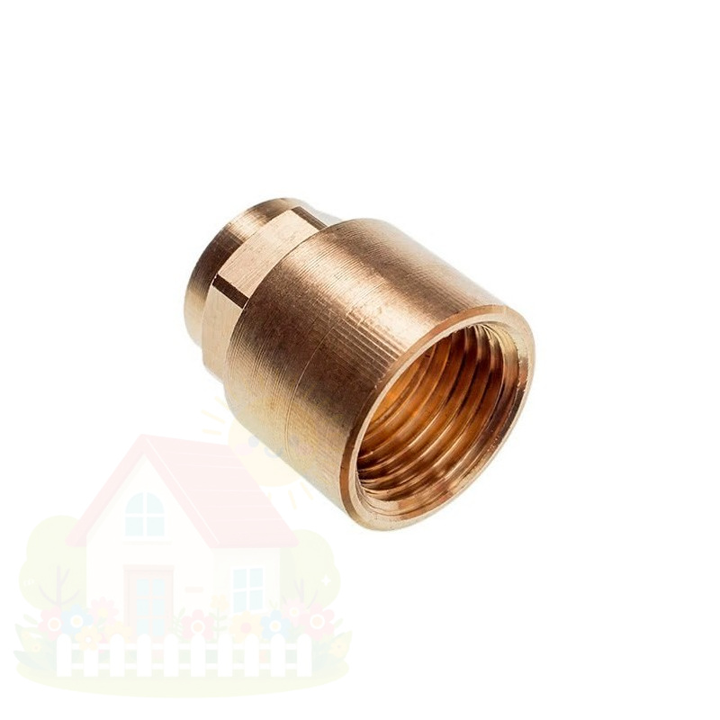 Купить Муфта Sanha 15x1/2" бронзовая под пайку с внутренней резьбой арт.142701512 — фото товара в каталоге