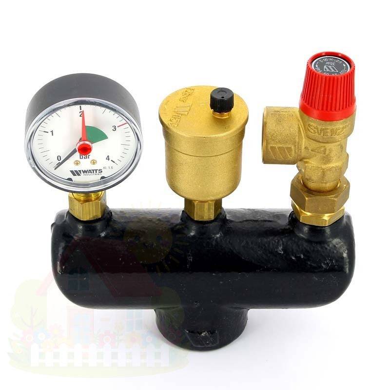 Купить Группа безопасности котла WATTS KSG 30G чугунная 1" 3бар 50кВт — фото товара в каталоге