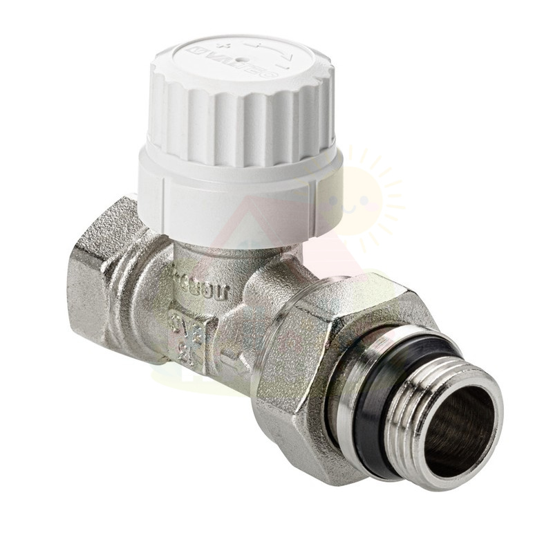 Инженерная сантехника Клапан радиаторный прямой Valtec М30х1,5 DN15 1/2" арт.VT.038.NRC.04 — детальное фото