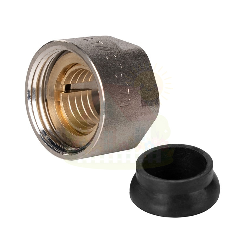 Инженерная сантехника Евроконус для монтажной трубки Royal Thermo 3/4" (хром) — детальное фото