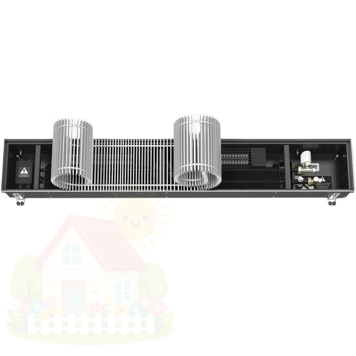 Купить Внутрипольный конвектор с принудительной конвекцией Varmann Qtherm ECO 175.090.800 — фото товара в каталоге