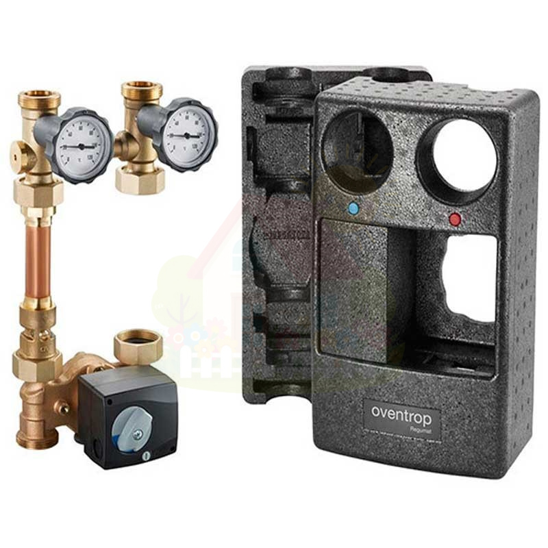 Инженерная сантехника Насосная группа Oventrop regumat M3-180 1 1/4" арт.1355275 с шар.краном, 3-ход.смесителем и сервомотором — детальное фото