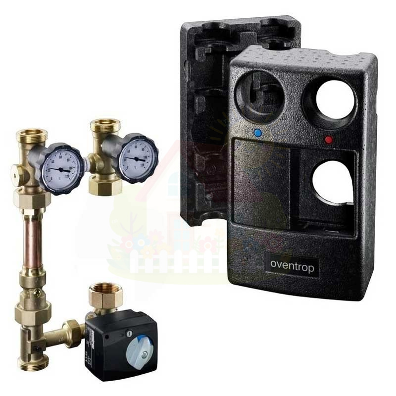 Инженерная сантехника Насосная группа Oventrop regumat M3-180 1" арт.1356220 с 3-ход.смесителем и сервомотором — детальное фото