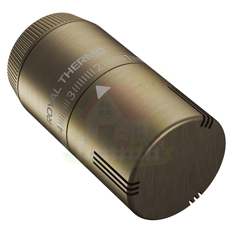 Инженерная сантехника Термоголовка жидкостная Royal Thermo Design М30х1,5 (Бронза) — детальное фото