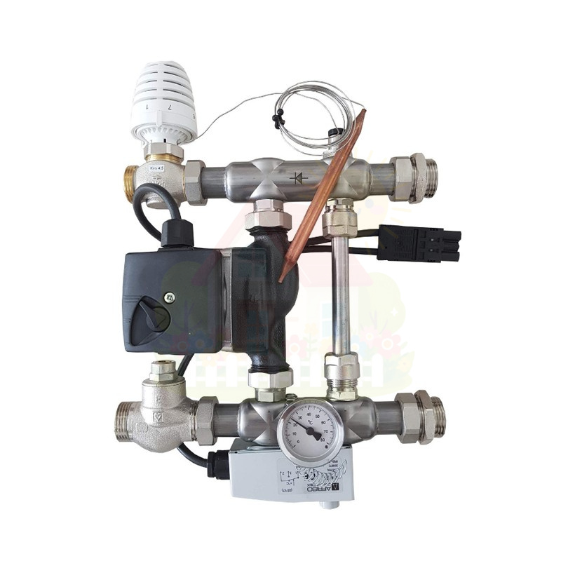 Инженерная сантехника Группа автономной циркуляции Hansa MIX FBR-M3-6 OEM насос GTO 15-6S-130 2-12 контуров — детальное фото