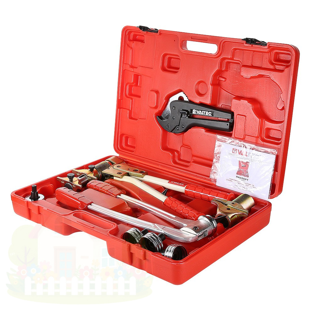 Купить Комплект ручного инструмента VALTEC VT.1240.FT, для монтажа надвижных фитингов — фото товара в каталоге