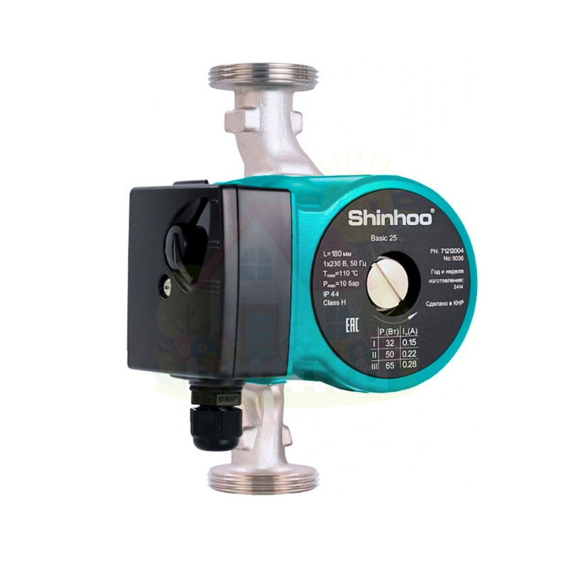 Инженерная сантехника Циркуляционный насос Shinhoo Basic S 25-4S — детальное фото