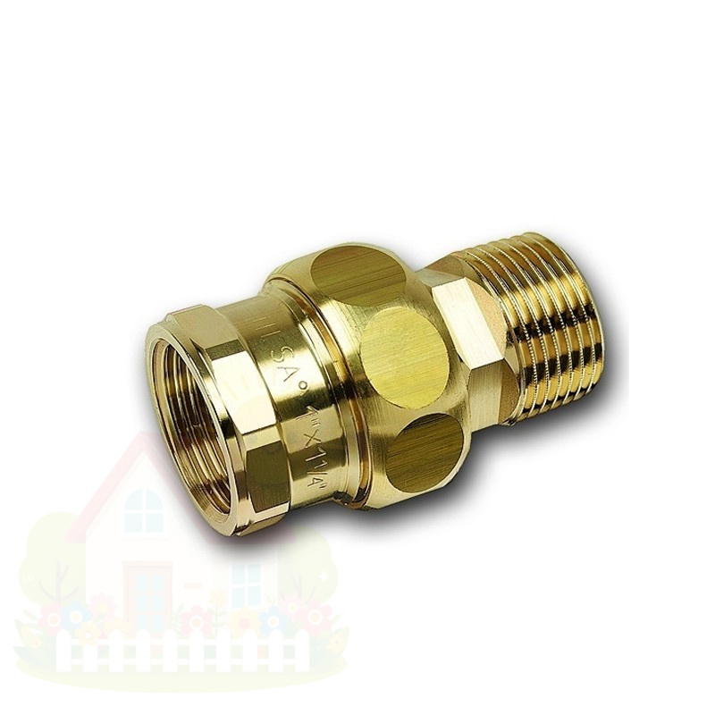 Купить Сгон бронзовый Sanha Purafit 1/2" с ВР/НР резьбой, 3341 арт.1334112 с плоским уплотнением — фото товара в каталоге