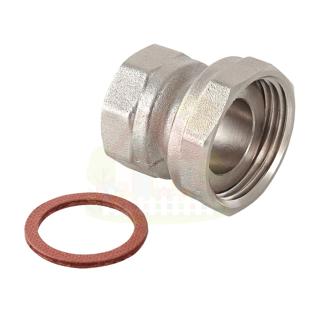 Инженерная сантехника Полусгон Valtec с НГ гайкой ВР резьба 3/4"x1/2" мм арт.VTr.614.N.0504 — детальное фото