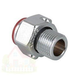 Купить Полусгон с НГ гайкой Valtec 1/2" наружная резьба арт.VTr.611.N.0004 — фото товара в каталоге