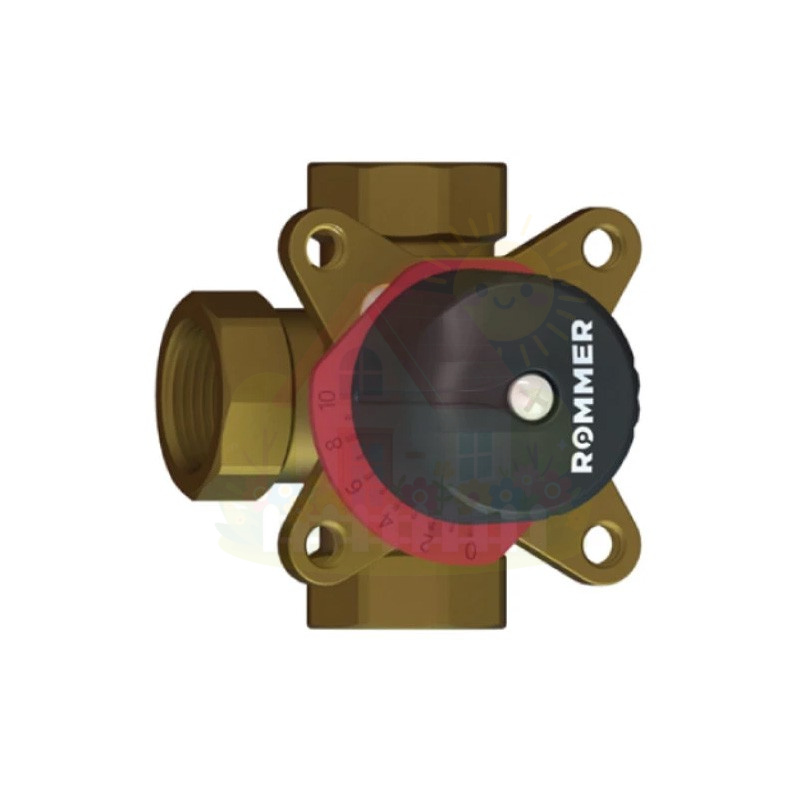 Инженерная сантехника Клапан 3-ходовой смесительный Rommer 3/4" KVs 6.3 — детальное фото