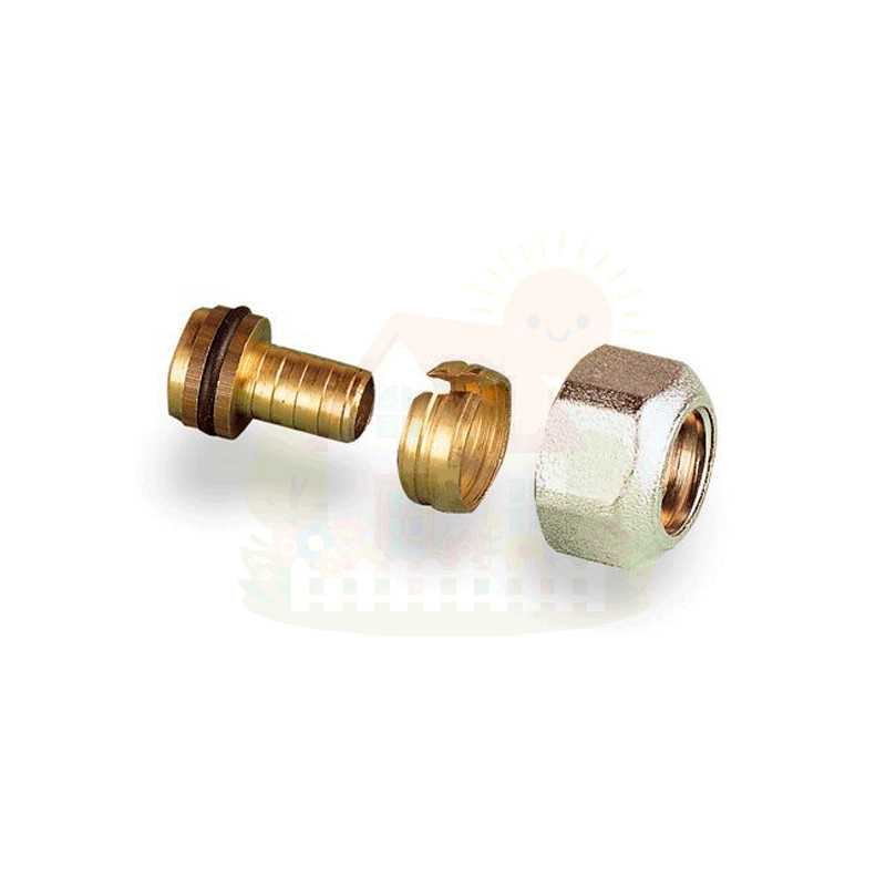Инженерная сантехника Евроконус латунный Flex-X Usystems 16x2.2-1/2" мм ВР резьба — детальное фото
