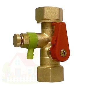 Купить Кран запорный со сливом для подключения расширительного бака Reflex 3/4" 7613000 — фото товара в каталоге