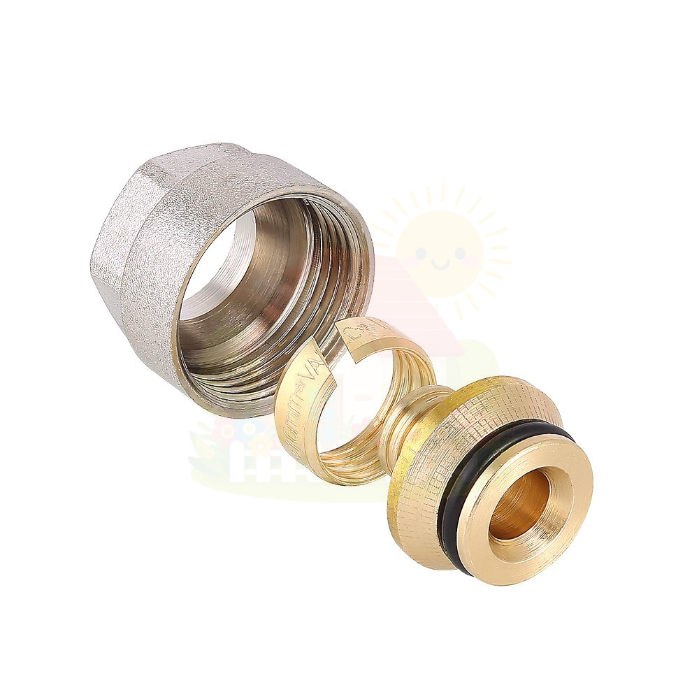 Инженерная сантехника Евроконус Valtec 16(2.0)х3/4" для пластиковой трубы (арт.VT.4410.NVE.16) — детальное фото