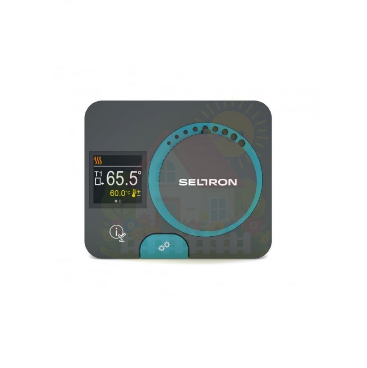 Инженерная сантехника Сервопривод Seltron STS-W со встроенным термостатом 0-99С и электронным дисплеем (6 Н*м) — детальное фото