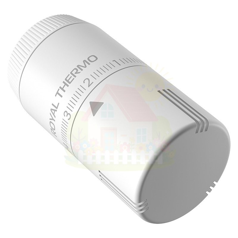 Инженерная сантехника Термоголовка жидкостная Royal Thermo М30х1,5 (Белый) — детальное фото