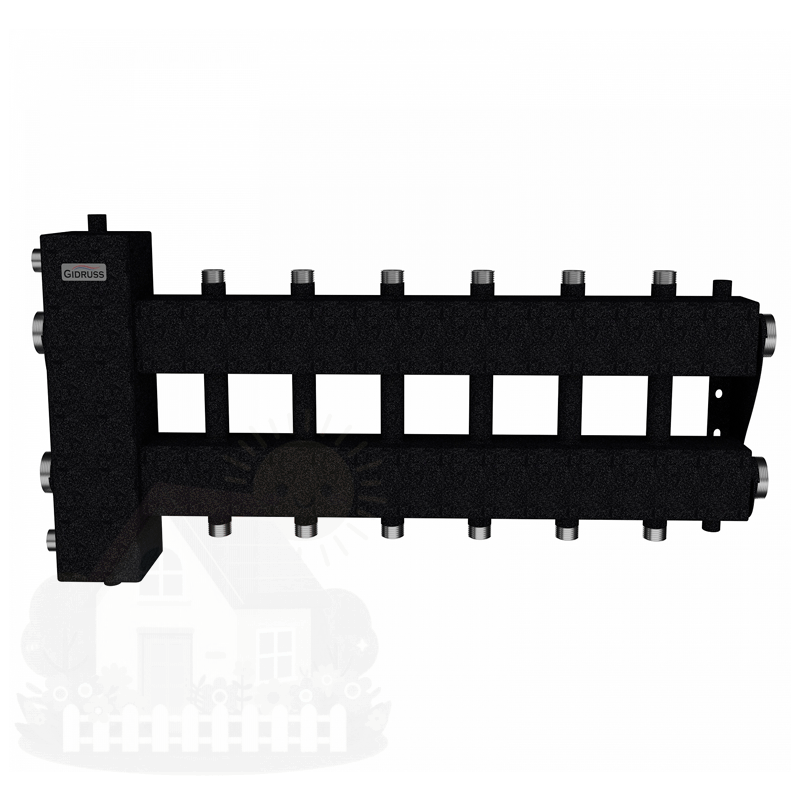 Купить Коллектор Gidruss BM-150-7DU до 150 кВт 1 1/2" 7 контуров — фото товара в каталоге