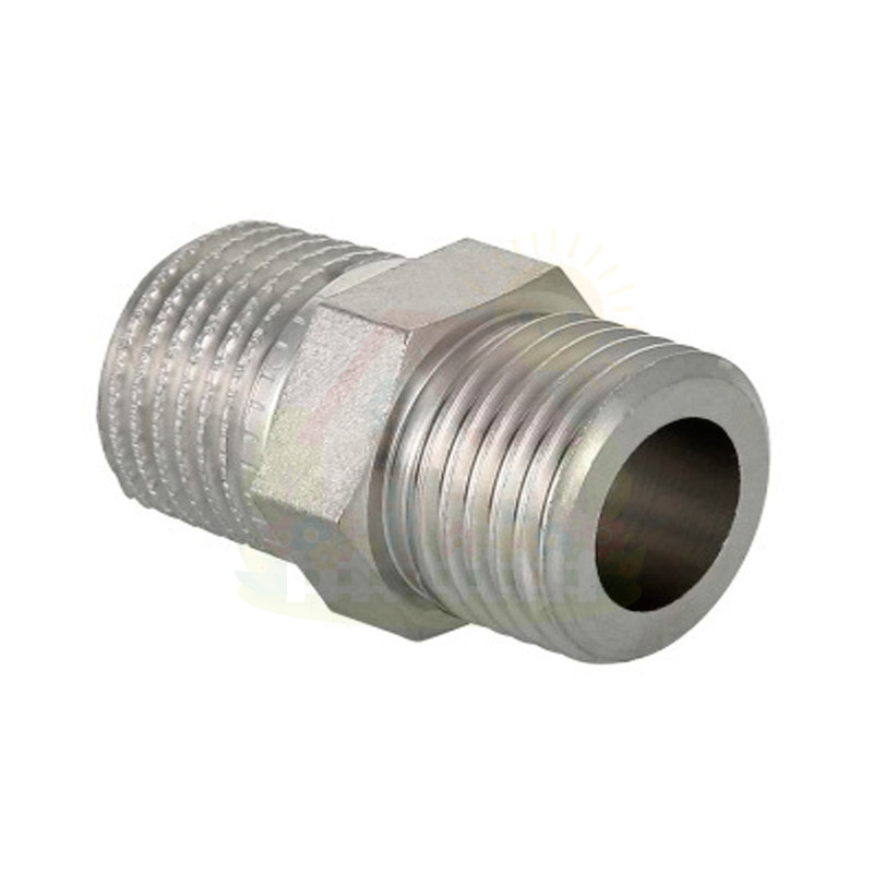 Инженерная сантехника Ниппель Valtec прямой VT.INOX-PRESS 1/2" x 1/2" НР/НР из нержавейки (арт.VTi.582.I.0404) — детальное фото