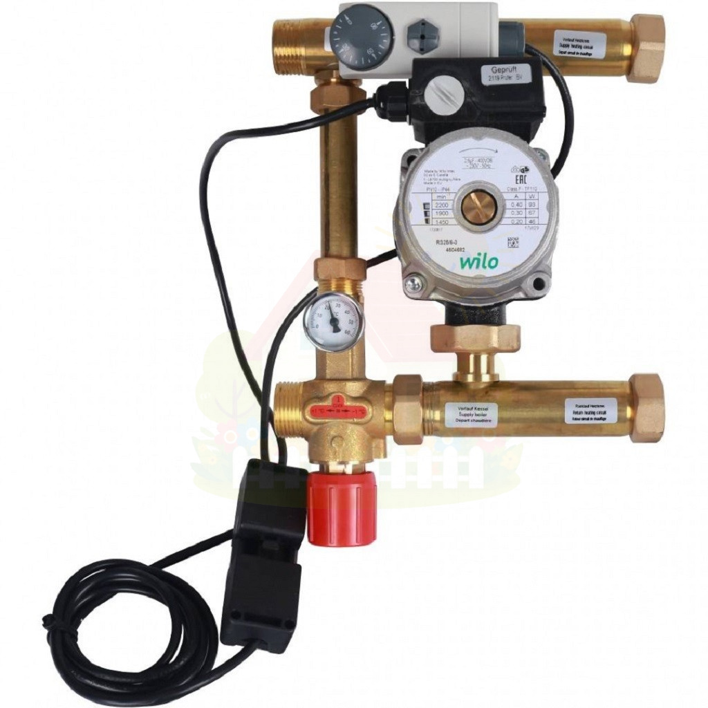 Инженерная сантехника Насосно-смесительный узел STOUT ISOTHERM 30-50°C 1 с насосом Wilo RS25/6-3 — детальное фото