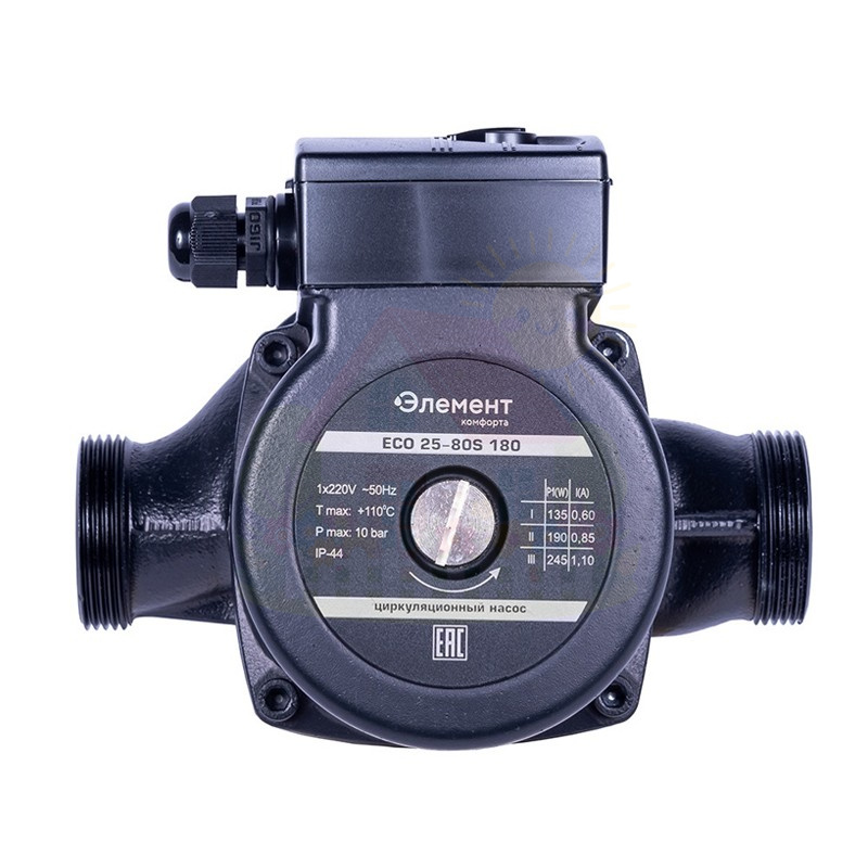 Инженерная сантехника Циркуляционный насос Элемент Комфорта ECO 32-60S 180 с комплектом гаек — детальное фото