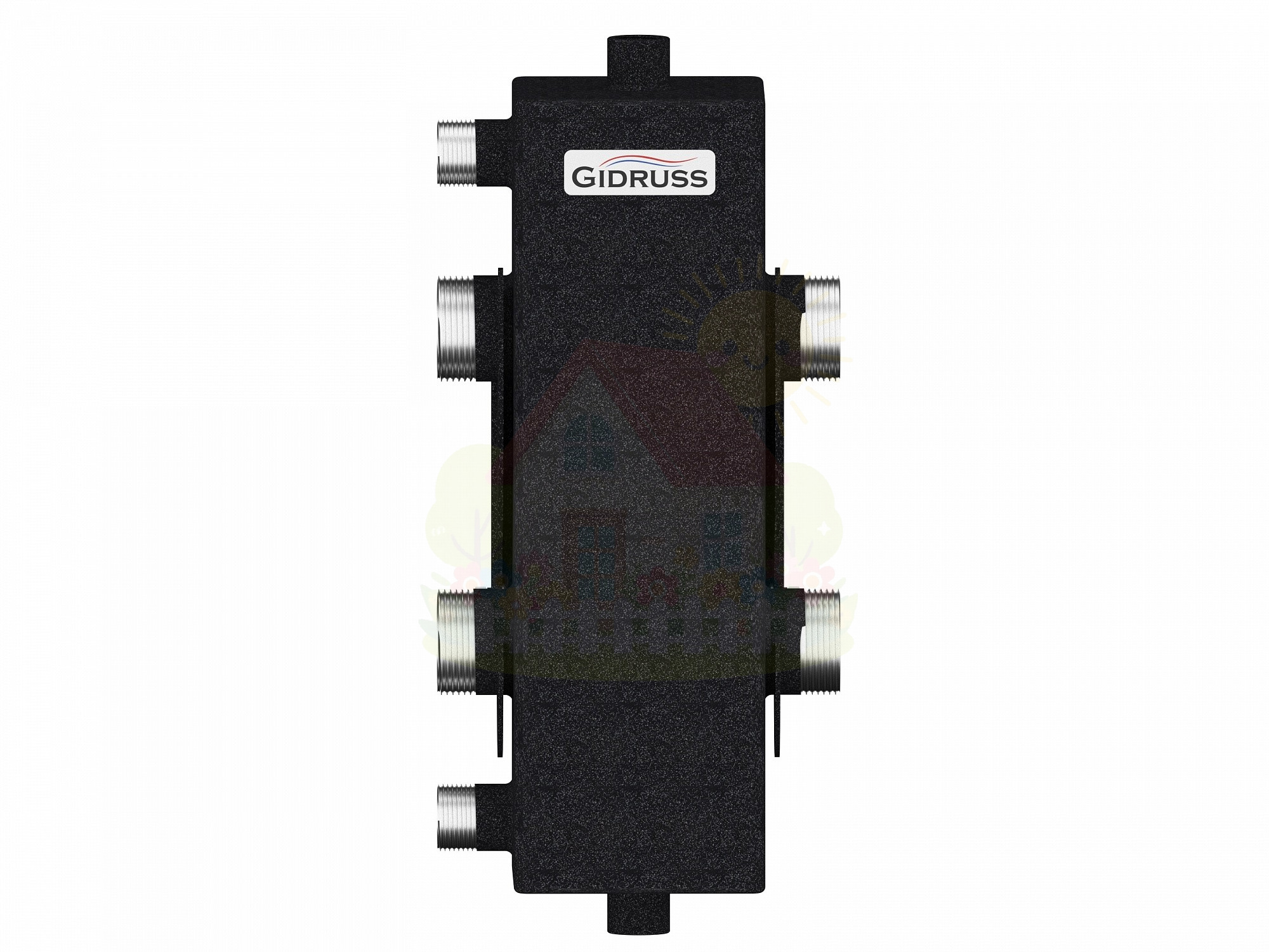 Инженерная сантехника Гидрострелка стальная Gidruss GR-150-40 до 150 кВт 1 1/2" — детальное фото