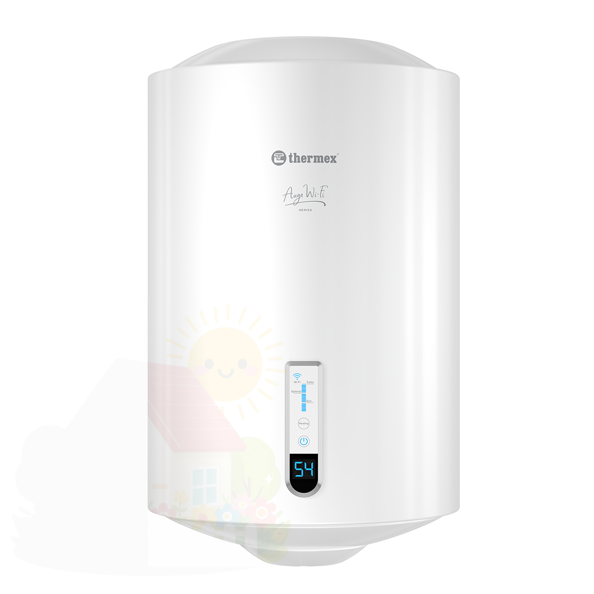 Купить Накопительный водонагреватель Thermex Auga V Slim Wi-Fi 80 — фото товара в каталоге