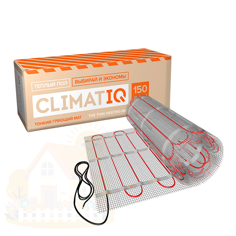 Купить Нагревательный мат самоклеящийся iQ CLIMATIQ MAT 0.5 м² тонкий — фото товара в каталоге