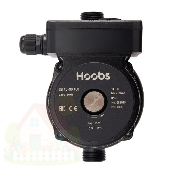 Купить Насос повысительный SB 15-90 160мм 120Вт 1x230В 50Гц (с гайками)  Hoobs — фото товара в каталоге