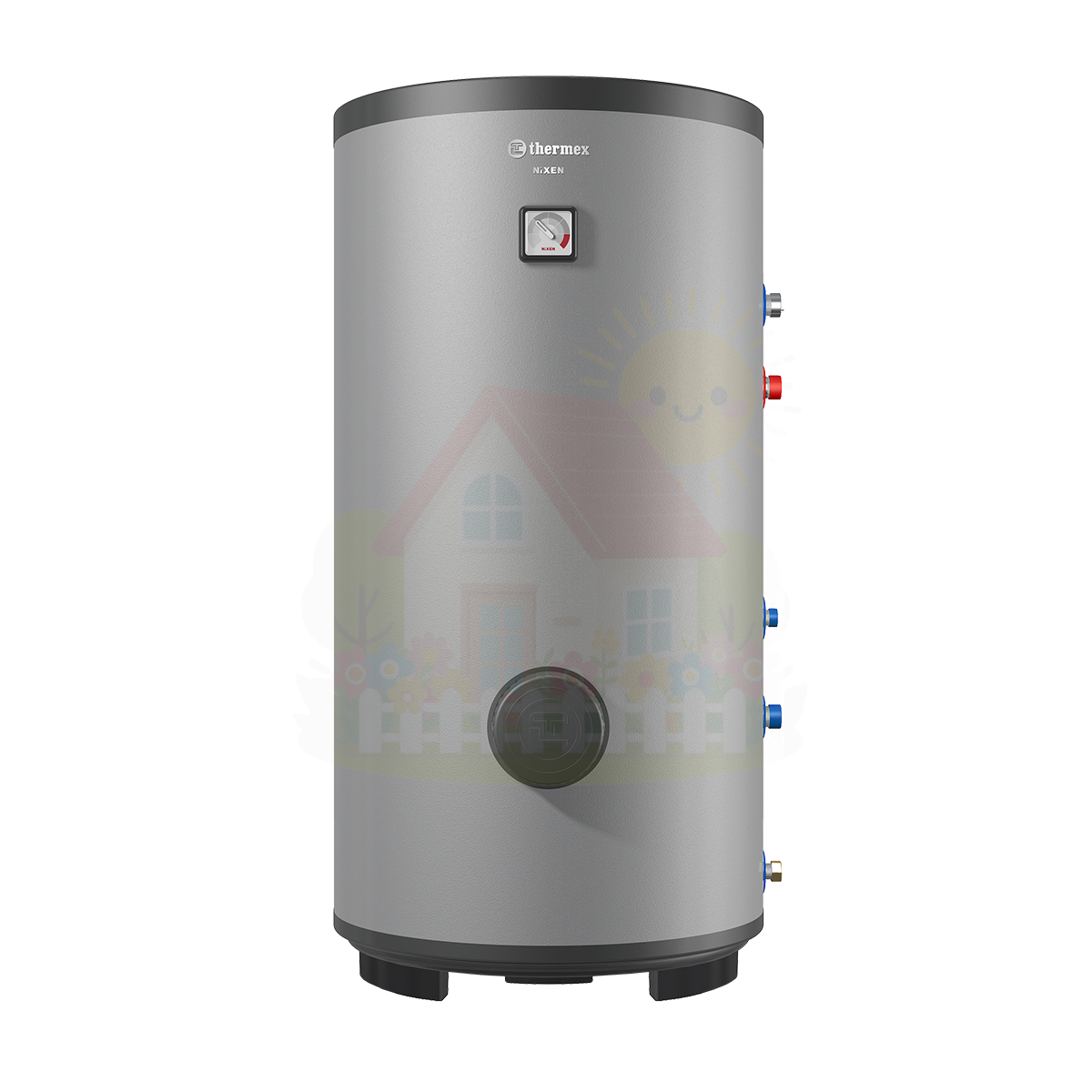 Инженерная сантехника Бойлер косвенного нагрева из нержавейки Thermex Nixen 150 F (Combi) — детальное фото