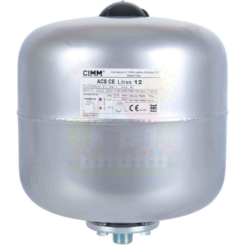 Инженерная сантехника Расширительный бак для горячей воды CIMM ACS CE 12 — детальное фото