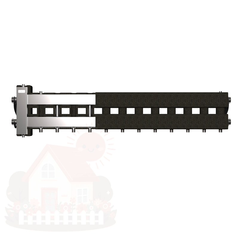 Купить Коллектор нержавеющий Gidruss BMSS-80-7D EPP до 80 кВт 1 1/4"-1" 7 контуров EPP термоизоляция — фото товара в каталоге