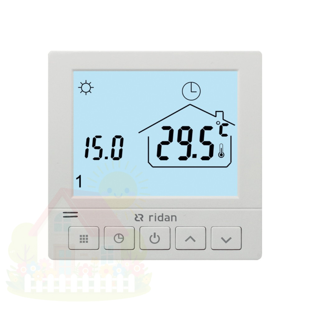Купить Электронный комнатный термостат WT-R с подключением 230V, Ридан 088U0625R — фото товара в каталоге