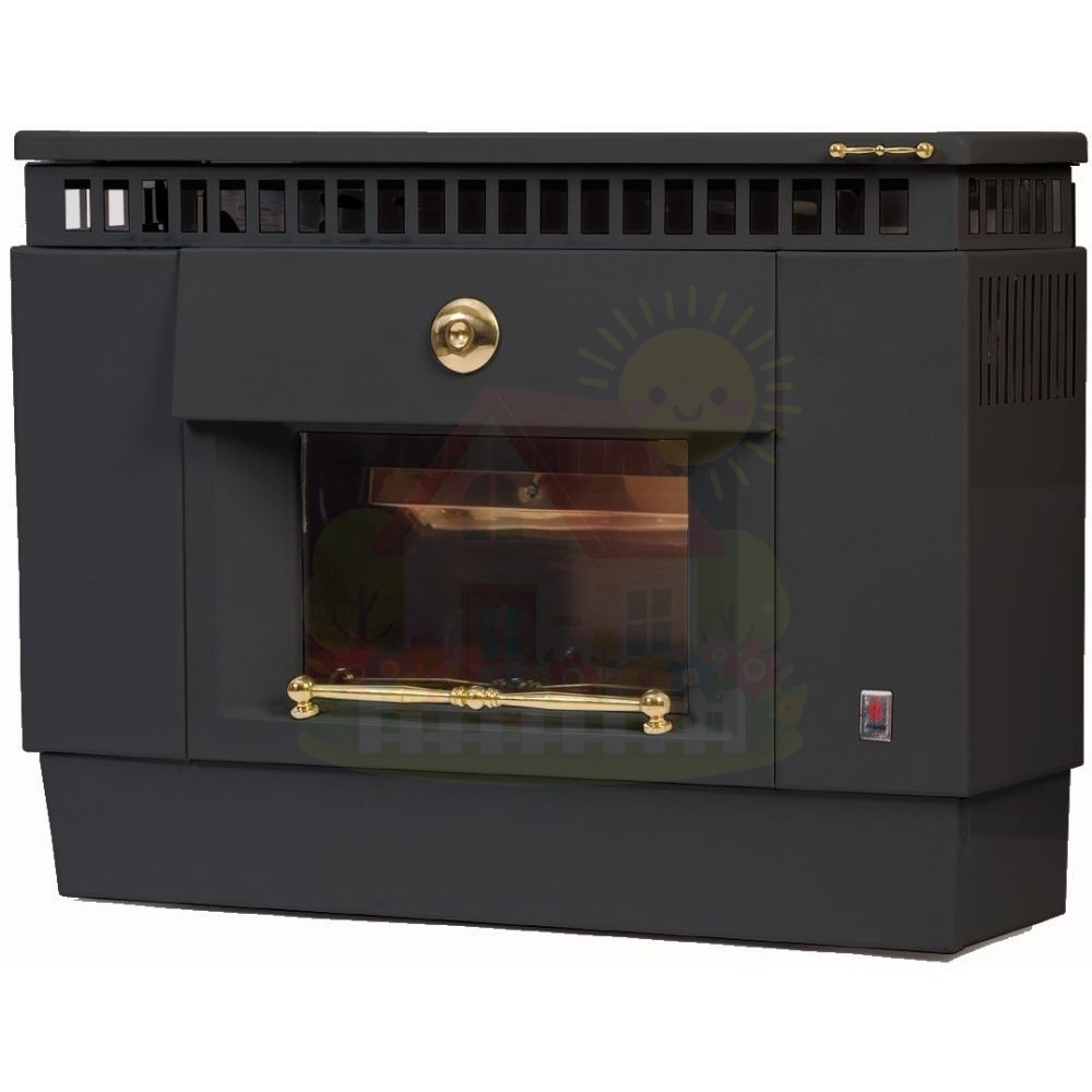 Инженерная сантехника Настенный газовый конвектор-камин Feg Zeus F 8.50 F Black — детальное фото