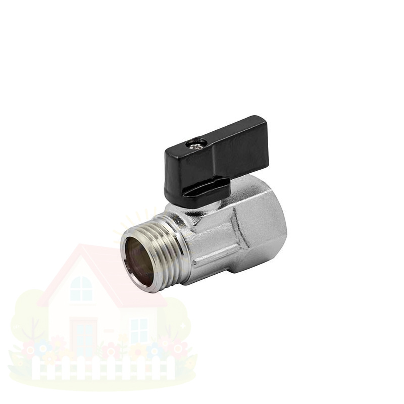 Купить Кран шаровой mini ELSEN прямой 3/8"x3/8" НВ ручка-бабочка — фото товара в каталоге