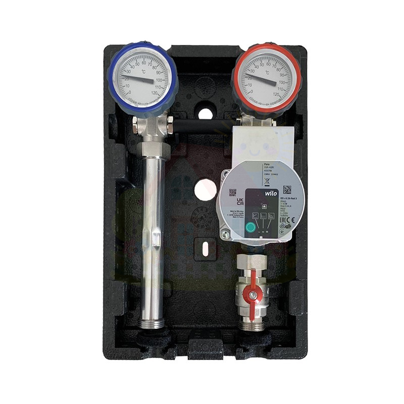 Инженерная сантехника Насосная группа прямая Hansa COMPACT UK-0/130 DN25 без смесителя, без насоса — детальное фото